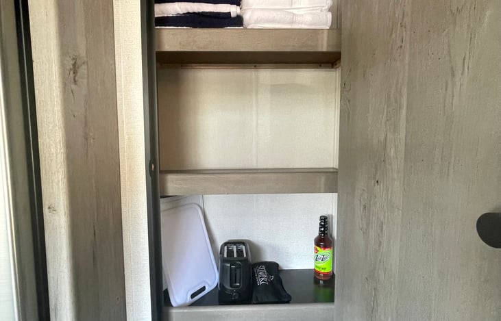 Lots of storage in pantry