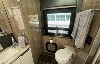 Luxury RV with flexible hosts.