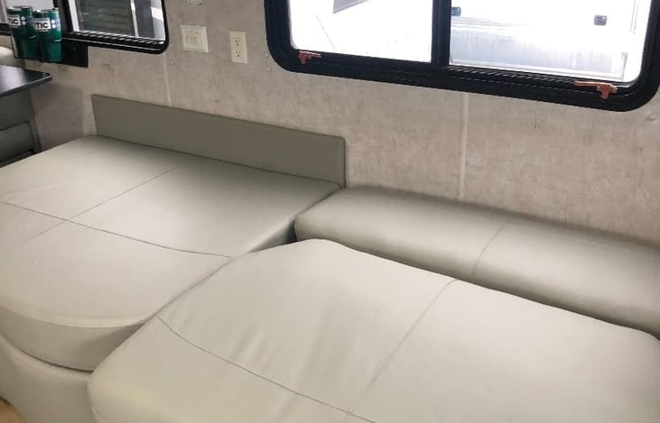 Drivers side pullout sofa.