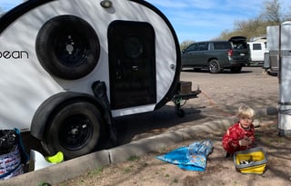 The Pinto Bean Teardrop - Perfect for Glamping!