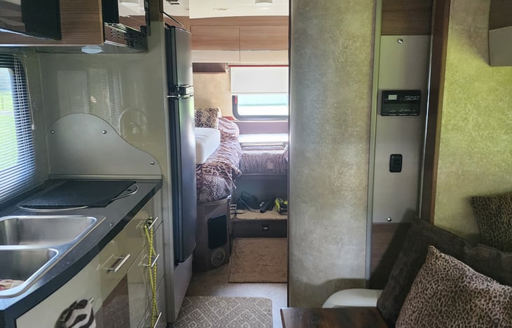 Beautiful luxery RV awaits your dream trip.