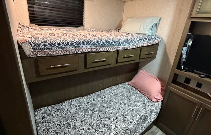 Two twin bunks