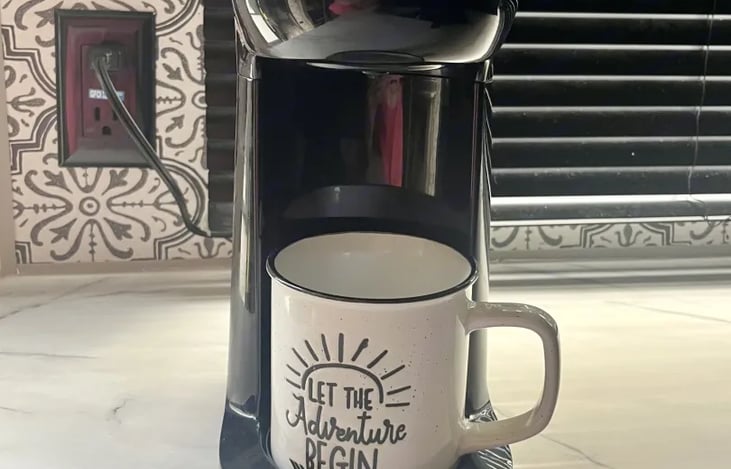 Enjoy a cup of coffee first thing in the morning.