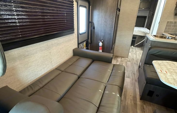 The couch converts into a bed perfect for a child.