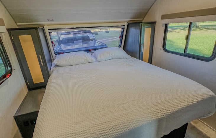 Upgraded memory foam mattress.