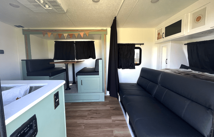 Custom designed interior bundled with many comforts of home