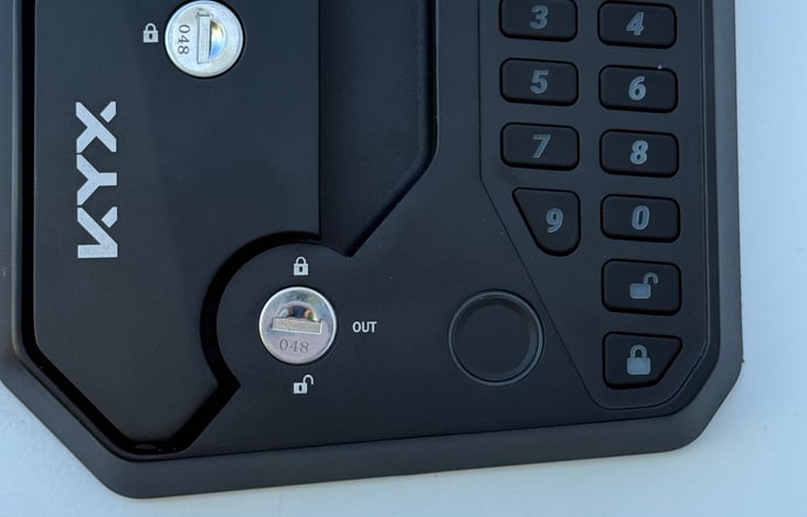 Coded entry for easy in and out access