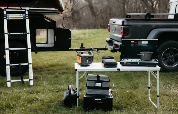 All included  kitchen and campsite materials