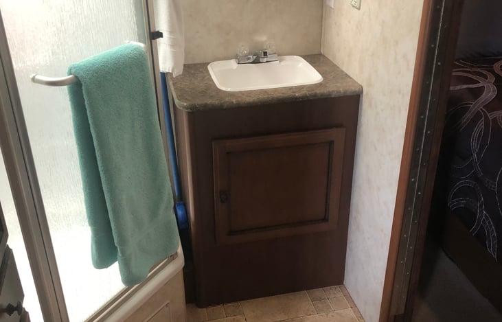 Bottom half of full bath