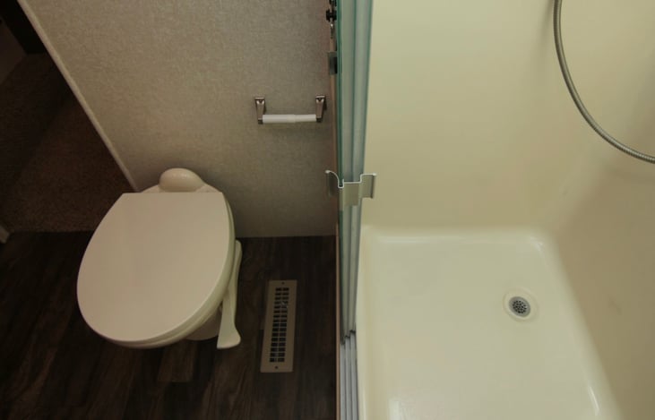 Master Bath Shower and toilet