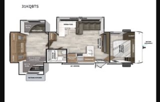 NEW & ELEGANT! 2025 Forest River RV Salem 31KQBTS