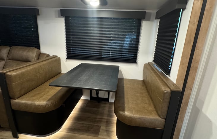 Dining area, folds to a bed