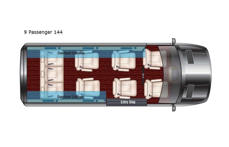 Representative floor plan provided by a trusted RVshare partner.