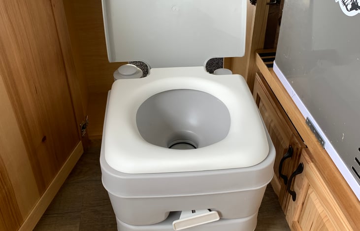 Simple camp toilet. 5 gallon