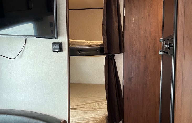 Nice size bunkbeds. Enough room for an adult as well. Larger then a twin size mattress.