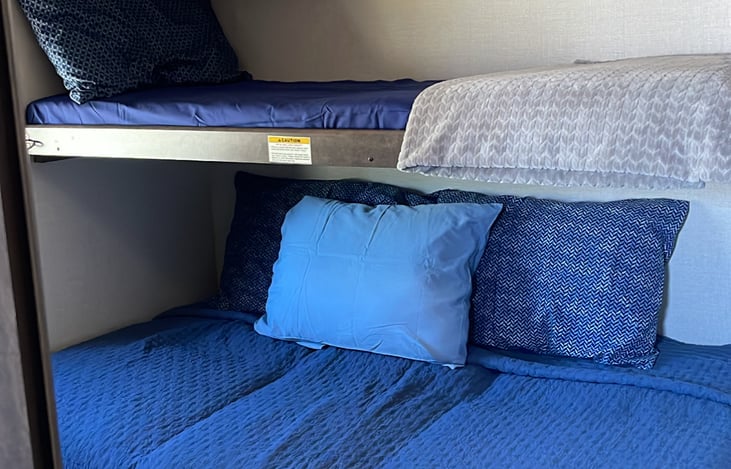 Twin can be folded up when not in use.