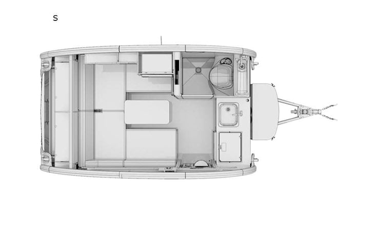 Representative floor plan provided by a trusted RVshare partner.