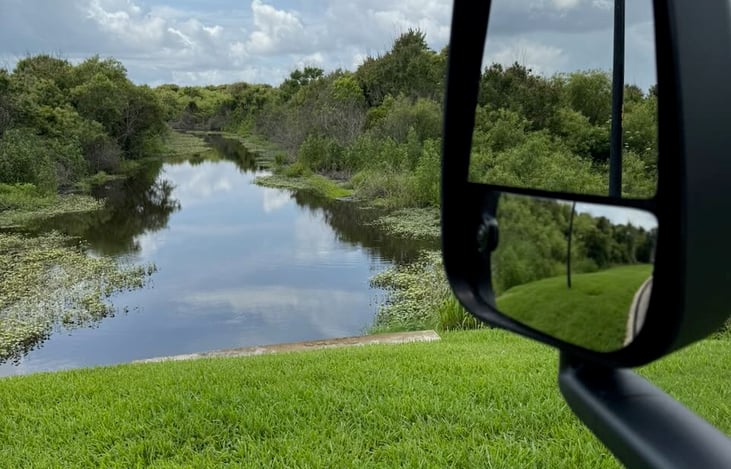 Near and Far mirrors with camera on both sides
