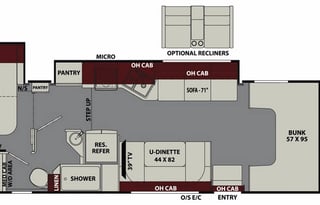 Max Mileage, Off Grid Solar, sleeps 8, 2 slides;