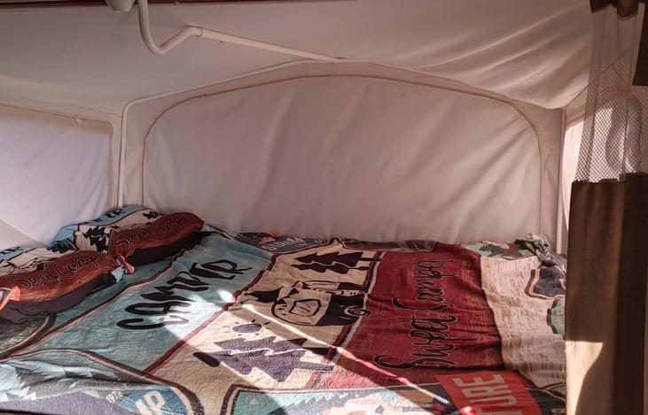 Front queen bed