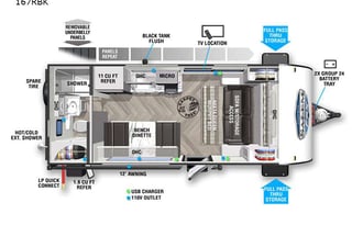 2021 Forest River RV Salem FSX 167RBK