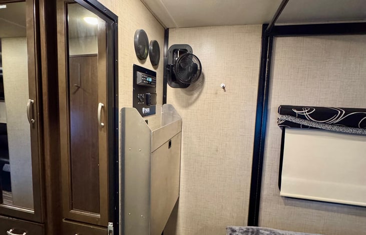 Bedroom Fan, BT Radio and Tool cabinet