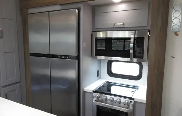Residential Refrigerator, Microwave, and stove/oven