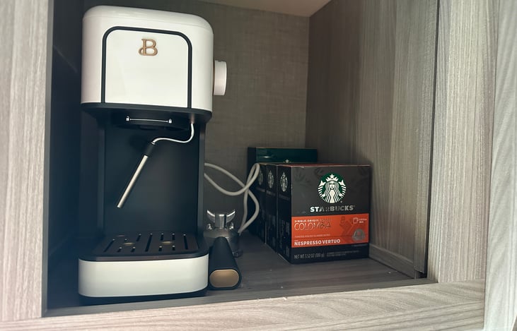 Enjoy using the expresso machine