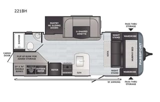 *Cozy 2021 Keystone RV Passport SL 221B  26ft*