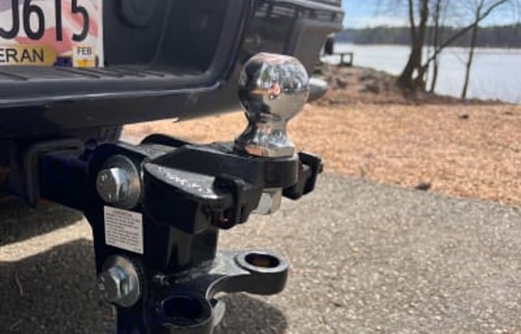 Ball hitch & sway bars will be provided for a safe ride. Or we will happily deliver and setup for you at your campsite within 100 miles (fee applies).