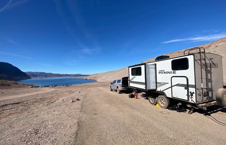 slide gives extra room inside and easy storage on the outside.