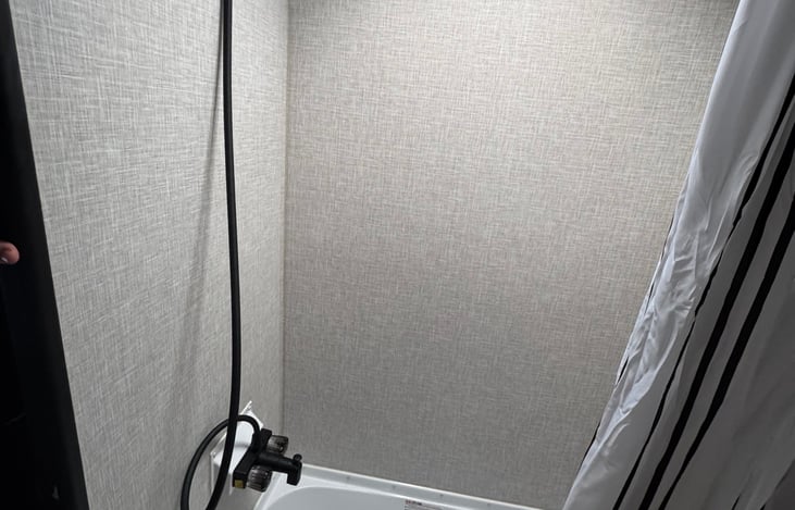 Shower and shallow bath