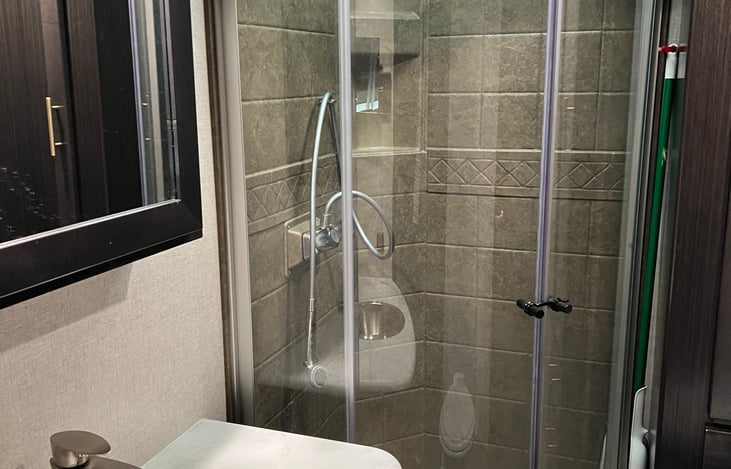 Good sized shower for an RV