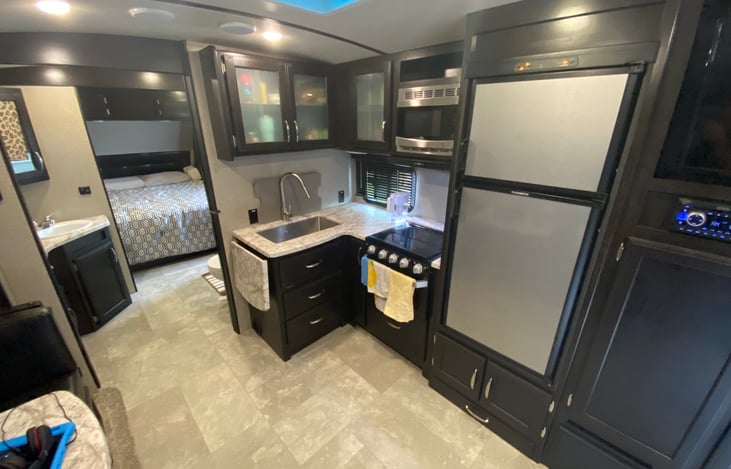 Each area can be sealed off with doors to allow privacy throughout