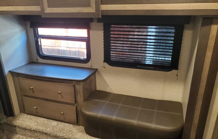 Bedroom storage and seat