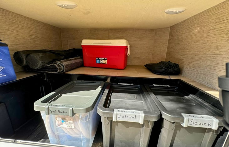 cooler, camp matt and two camp chairs included. additional camp chairs and equipment can be added see add ons list.