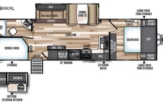 No tow vehicle needed! Brand new 2018 Forest River Hemisphere sleeps 9!!