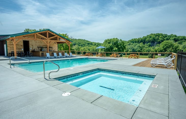 Pool Complex at Riverfront Campground!