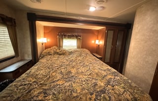 Spacious camper with King master bed.