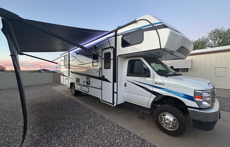 Front Passenger Side Angle With Awning Out