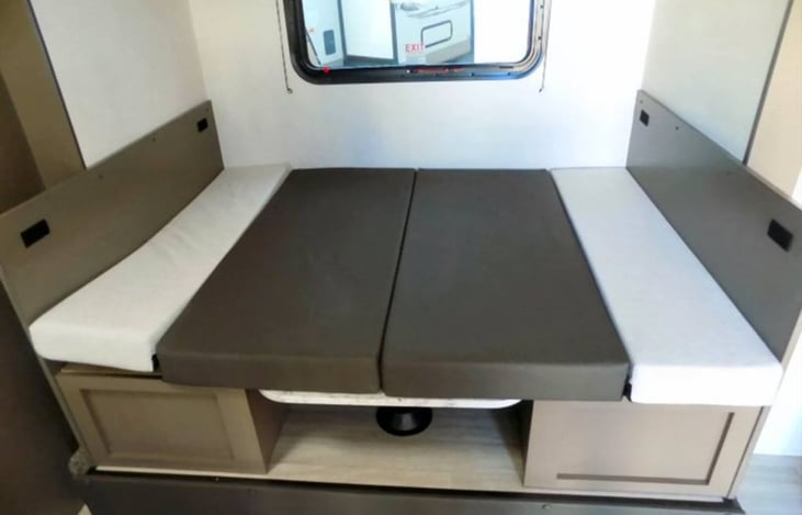 Dinette converts into bed as well