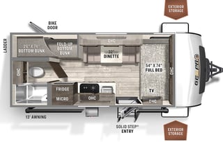 2021 Geo Pro 19BH Bunks