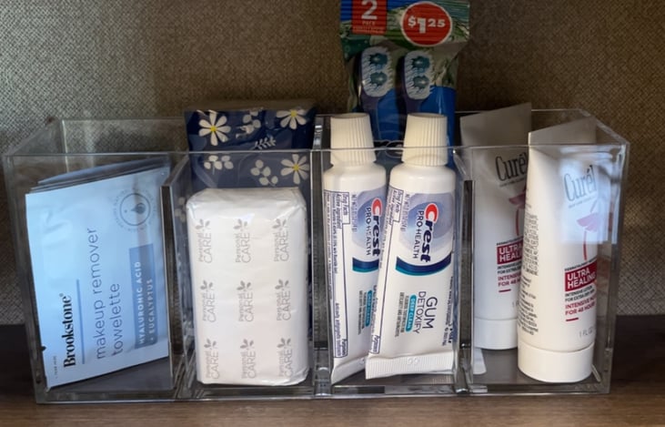 complimentary toiletries