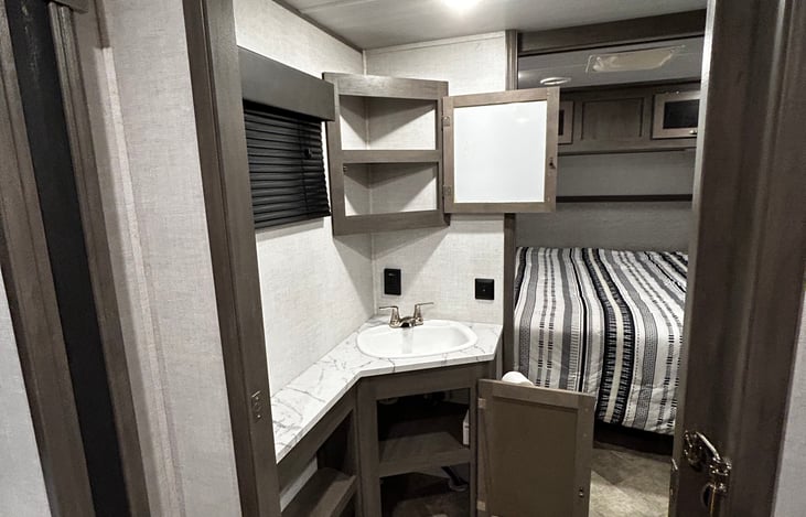 Bathroom vanity and storage