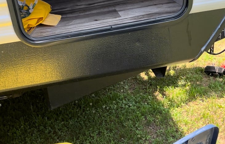 Storage for the containers.