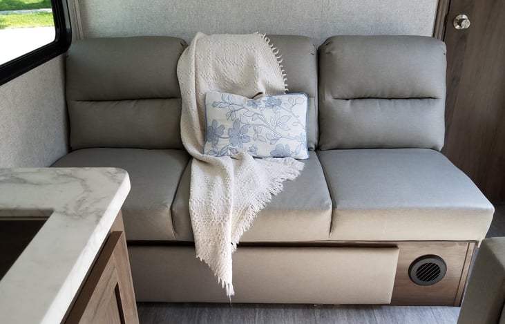 Jackknife Sofa provides additional sleeping space