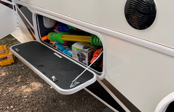 Water boys, inflatables, battery-operated air pump (needs 6 C batteries).