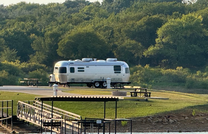 A view of Leona from across the lake