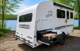 Modern RV w Panoramic Window & Outdoor Kitchen