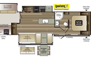 2018 Keystone RV Cougar Half-Ton Series 34TSB